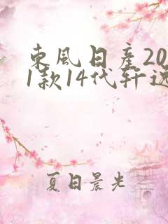 东风日产2021款14代轩逸