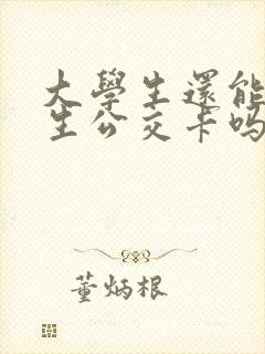 大学生还能办学生公交卡吗