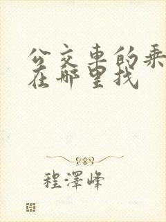 公交车的乘车码在哪里找