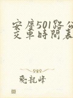 安庆501路公交车时间表 安庆501路公交车时间表