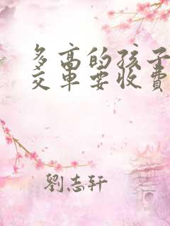 多高的孩子坐公交车要收费