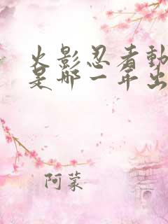 火影忍者动画片是哪一年出的