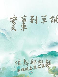 安宁到草铺的公交车