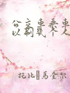公交车乘车码可以刷几个人