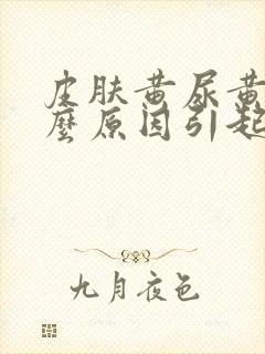 皮肤黄尿黄是什么原因引起的