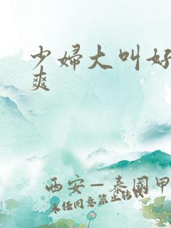 少妇大叫好大好爽