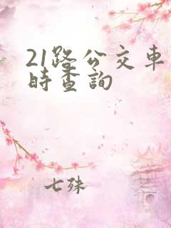 21路公交车实时查询