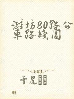 潍坊80路公交车路线图