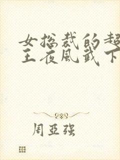 女总裁的超级兵王夜风武下载
