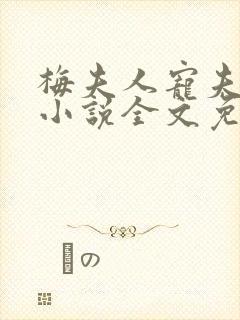 梅夫人宠夫日常小说全文免费阅读