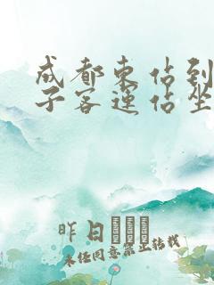 成都东站到茶店子客运站坐几路公交车
