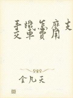 手机怎么支付公交车费用