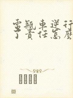 电瓶车逆行撞车了责任怎么划分