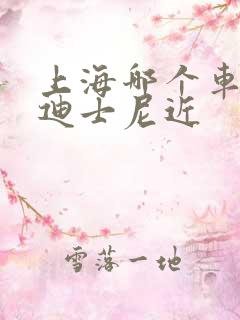 上海哪个车站离迪士尼近