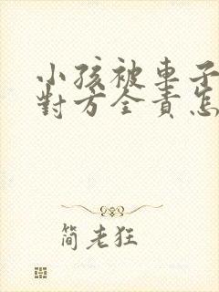 小孩被车子撞了对方全责怎么赔偿