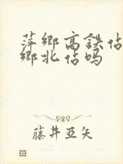 萍乡高铁站是萍乡北站吗
