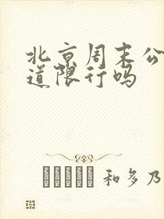 北京周末公交车道限行吗