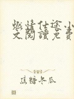 燃情仕途小说全文阅读免费