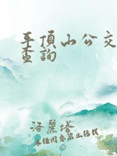 平顶山公交线路查询