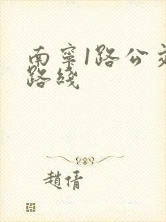 南宁1路公交车路线