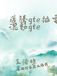 迈腾gte插电混动gte