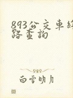 893公交车线路查询