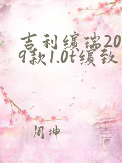 吉利缤瑞2019款1.0t缤致版