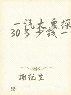 一汽大众探岳330多少钱一辆