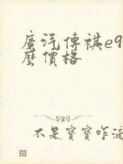 广汽传祺e9什么价格