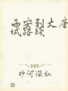 西安到大唐不夜城路线