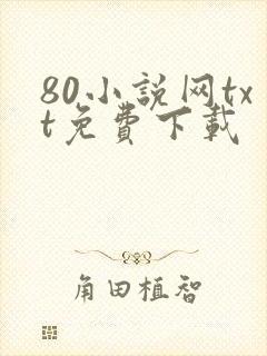 80小说网txt免费下载