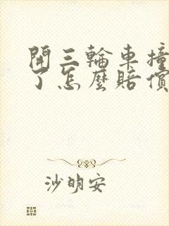 开三轮车撞到人了怎么赔偿