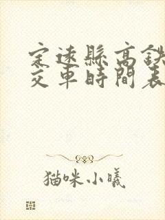 定远县高铁站公交车时间表 定远县高铁站公交车时间表