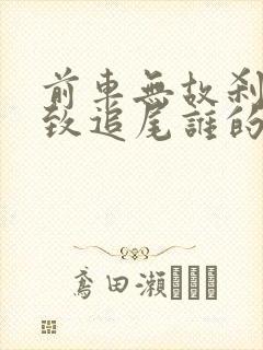 前车无故刹车导致追尾谁的责任