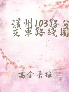 滨州103路公交车路线图时间