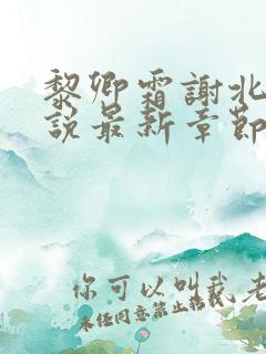 黎卿霜谢北渊小说最新章节阅读地址