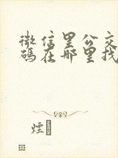 微信里公交乘车码在哪里找