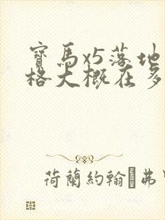 宝马x5落地价格大概在多少钱2023
