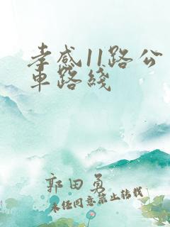 孝感11路公交车路线