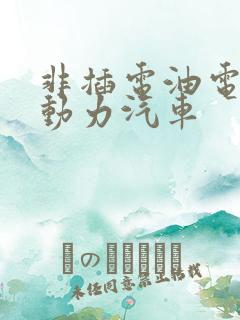 非插电油电混合动力汽车