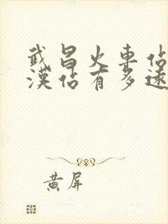 武昌火车站到武汉站有多远