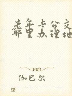 老年卡公交卡在哪里办理地址