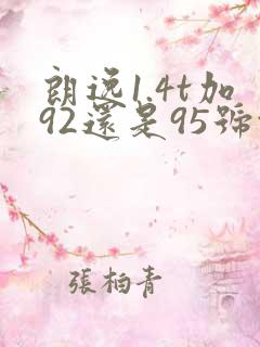 朗逸1.4t加92还是95号汽油