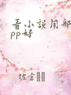 看小说用哪个app好