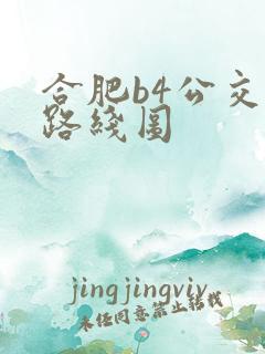 合肥b4公交车路线图