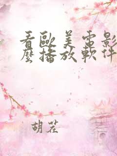 看欧美电影用什么播放软件
