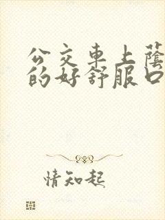 公交车上荫蒂添的好舒服口述