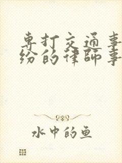 专打交通事故纠纷的律师事务所