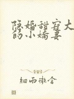 隐婚甜宠大财阀的小娇妻 隐婚甜宠大财阀的小娇妻