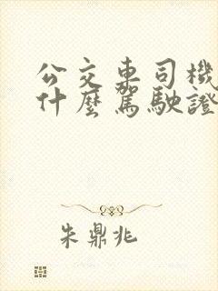 公交车司机需要什么驾驶证